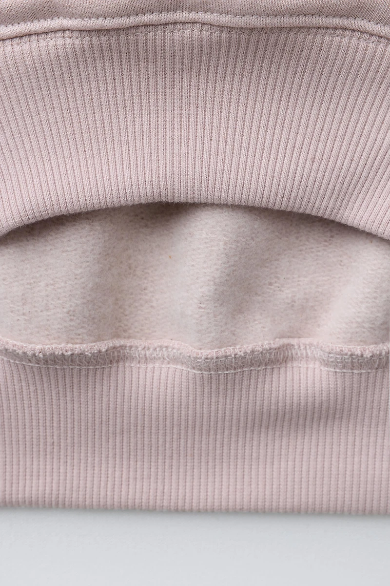 EMBROIDERED TEXT SWEATSHIRT