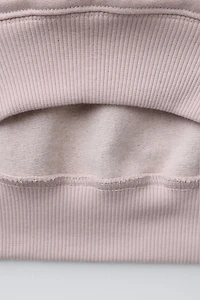 EMBROIDERED TEXT SWEATSHIRT