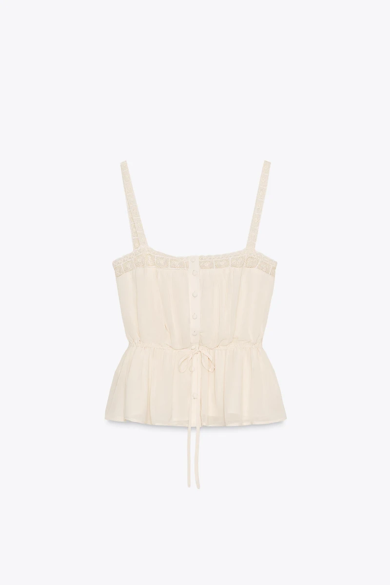 TOP GEORGETTE DENTELLE