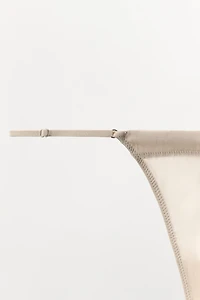SILK BLEND THONG
