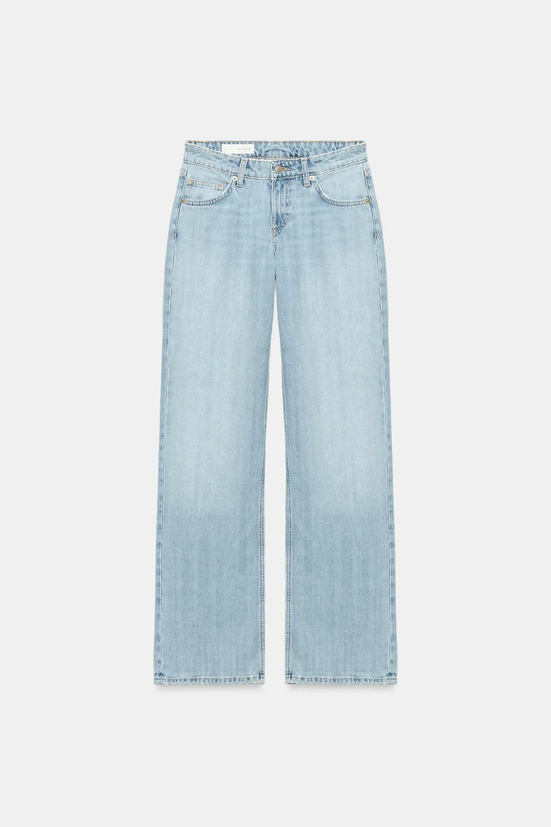 TRF LOW RISE WIDE LEG JEANS
