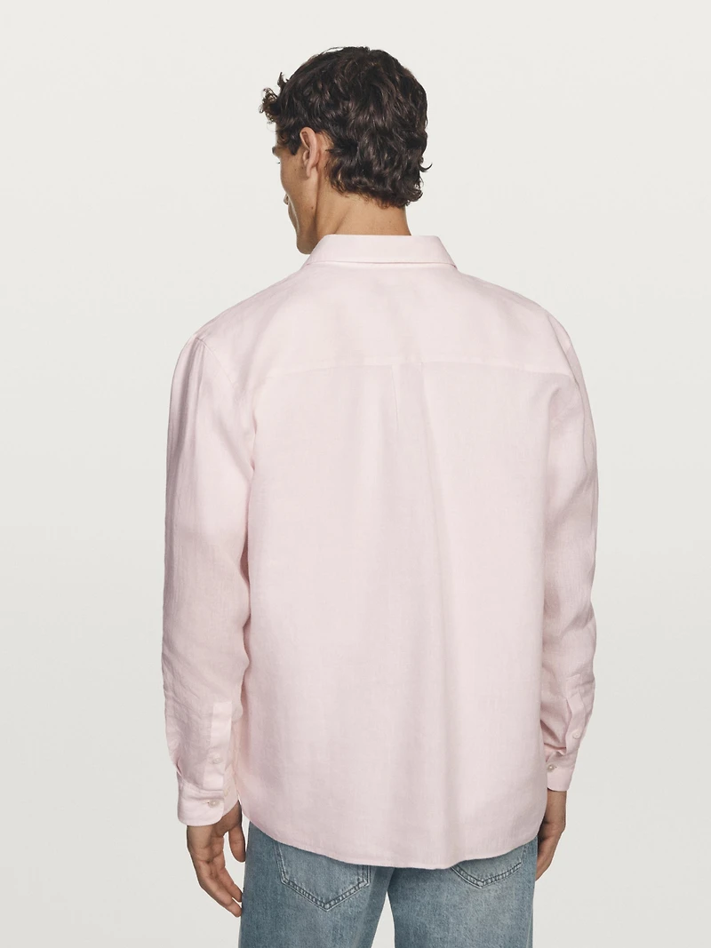 Chemise regular fit 100 % lin