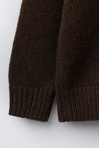 7-12 ANS/ PULL EN MAILLE AVEC LAINE RENNES BRODÉS