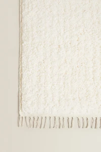 RECTANGULAR TEXTURED COTTON AREA RUG