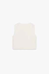 SLEEVELESS CREPE TOP