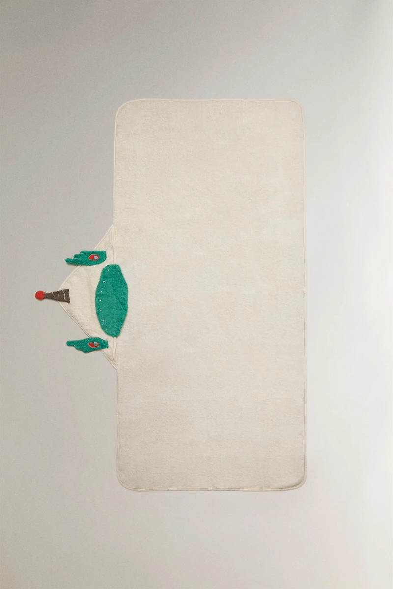 SPACE HOODED BABY TOWEL