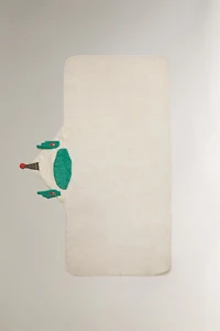 SPACE HOODED BABY TOWEL