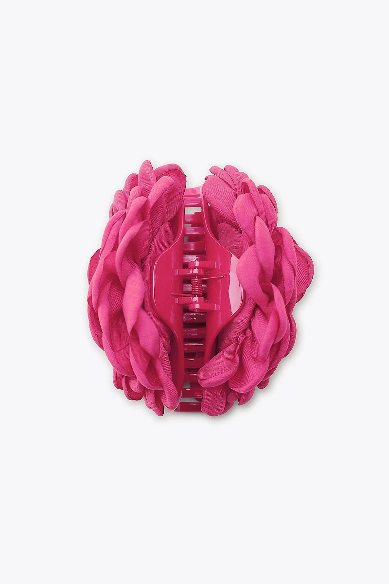 FLOWER FABRIC HAIR CLIP