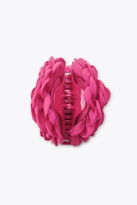 FLOWER FABRIC HAIR CLIP