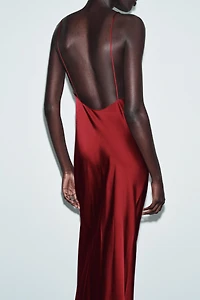 SATIN SLIP DRESS ZW COLLECTION