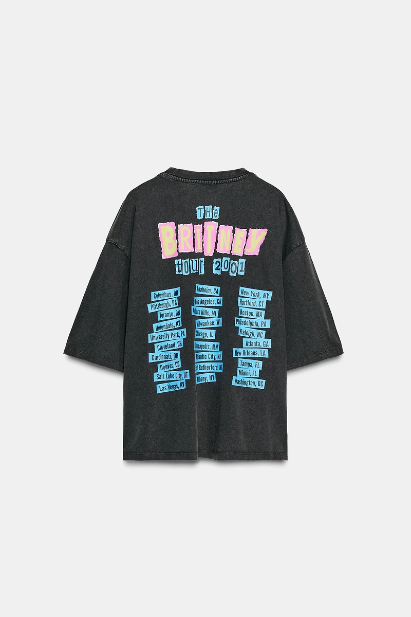 BRITNEY SPEASRS© WASHED EFFECT T-SHIRT