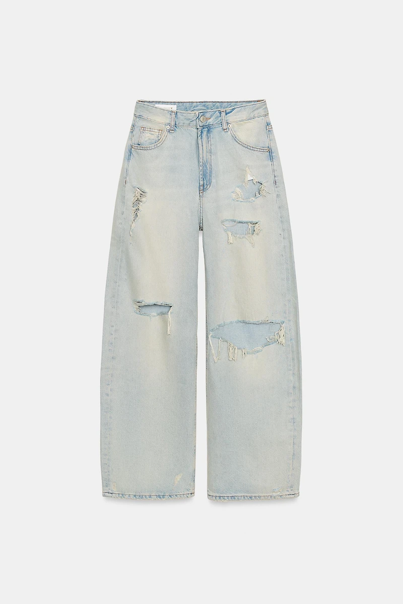 TRF MID-RISE BAGGY JEANS