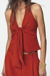 GILET HALTER NŒUD