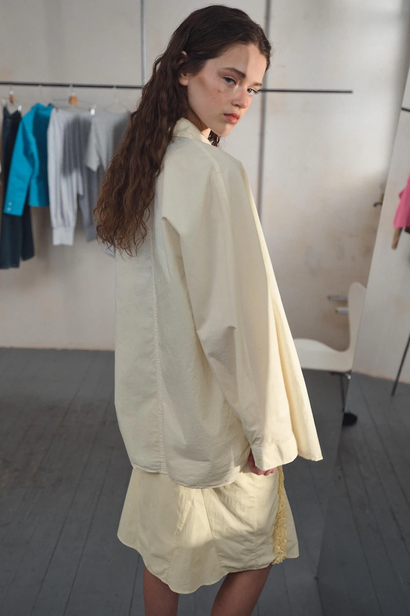 CHEMISE OVERSIZE EN POPELINE