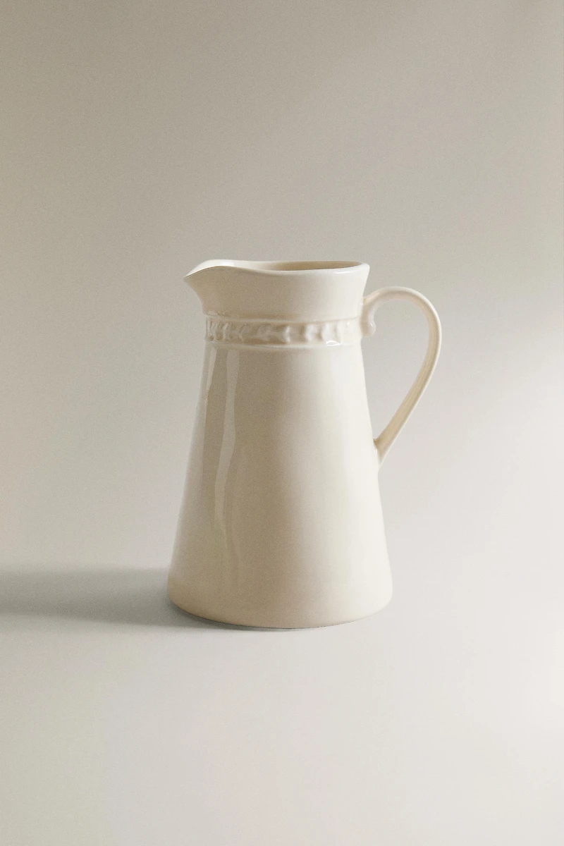 RAISED DESIGN CREAM PITCHER