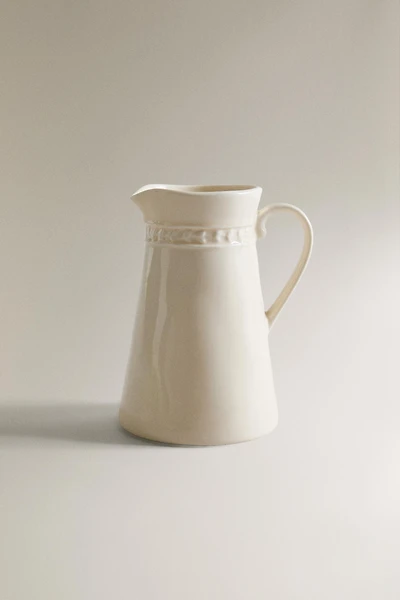 RAISED DESIGN CREAM PITCHER