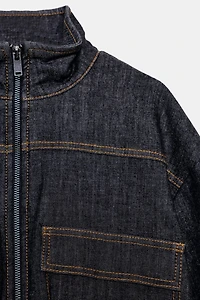 HIGH COLLAR PUFFER BOMBER JACKET