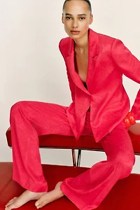 JACQUARD BLAZER WITH SHOULDER PADS