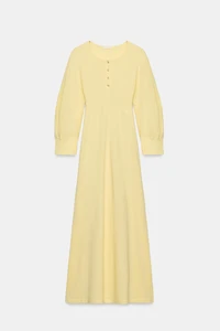 BUTTONED MIDI DRESS