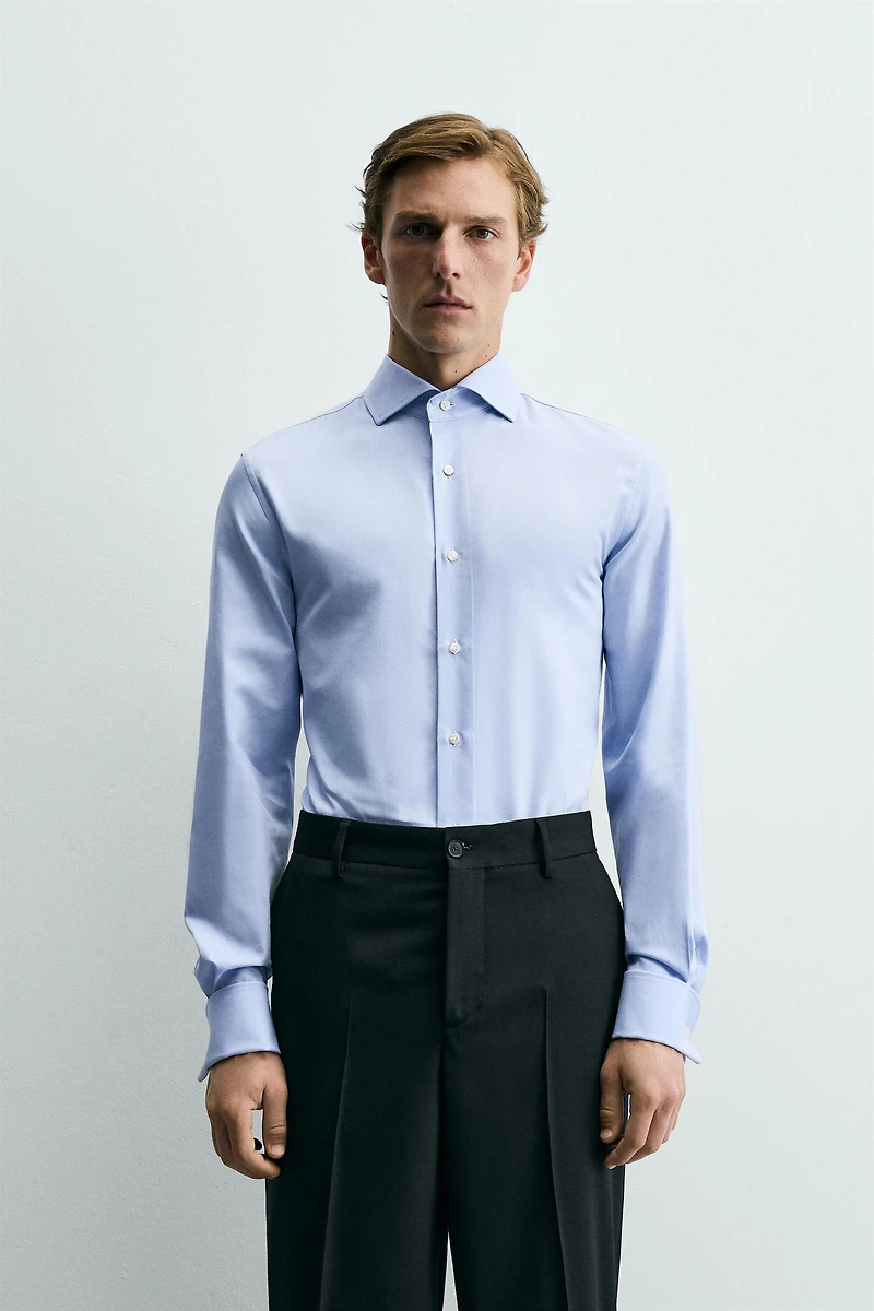 SLIM FIT FRENCH CUFF SHIRT
