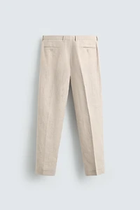 PANTALON DE COSTUME 100% LIN