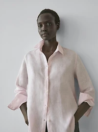 Flowing 100% linen shirt