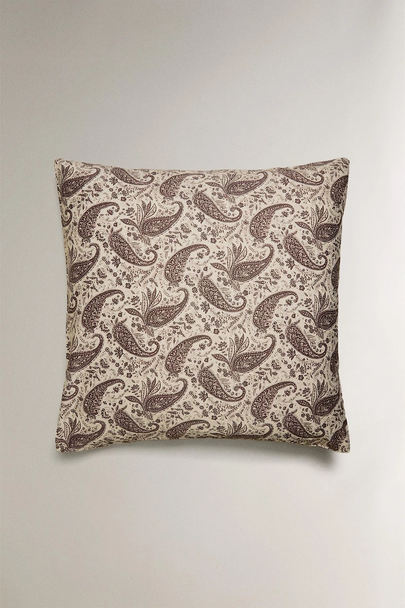 HOUSSE DE COUETTE SATIN IMPRIMÉ PAISLEY