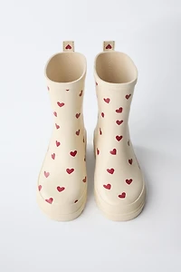 HEART RAIN BOOTS