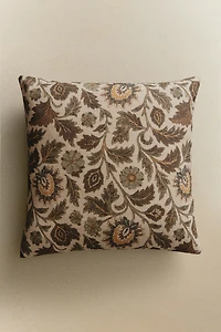 FLORAL PRINT THROW PILLOW COVER