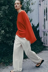 BATWING SLEEVE KNIT JUMPER