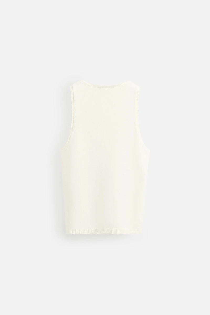 TEXTURED KNIT TANK TOP