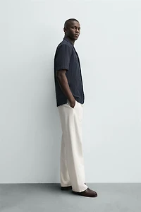 REGULAR FIT TEXTURED SHIRT