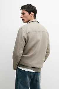 Veste bomber lin