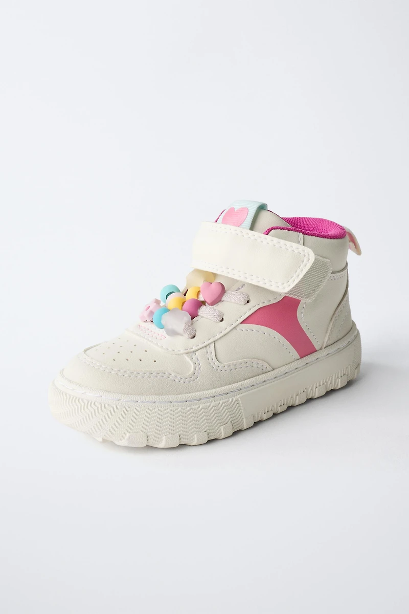 HIGH TOP SNEAKERS WITH DETAIL