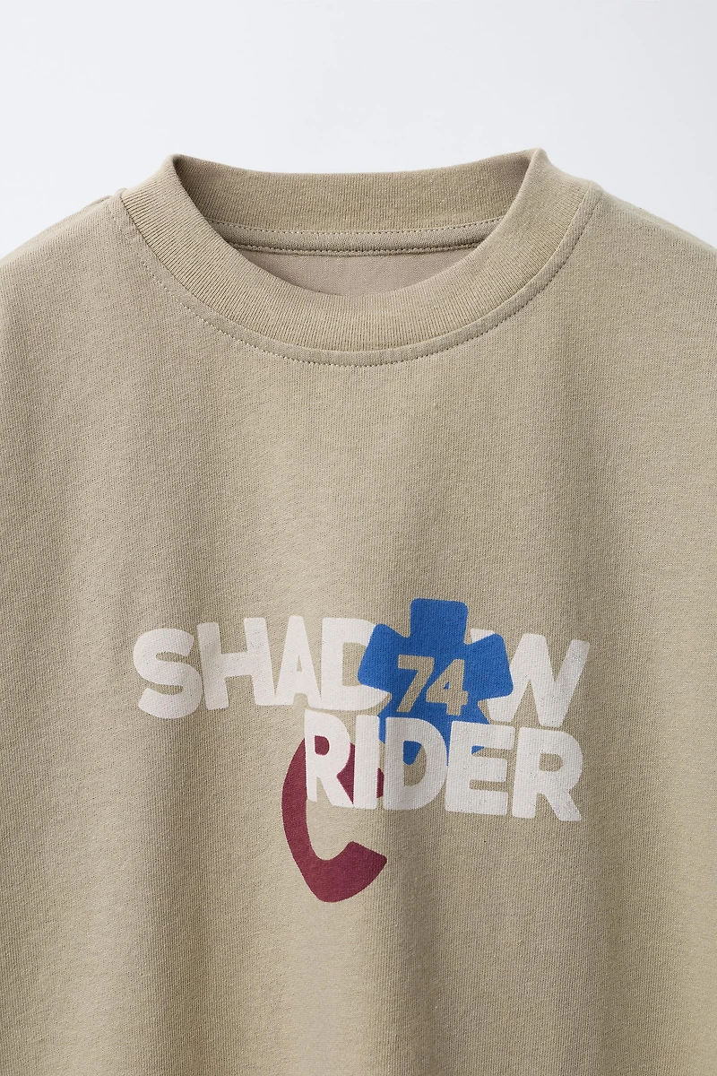T-SHIRT IMPRIMÉ RIDER DOUBLE MANCHE