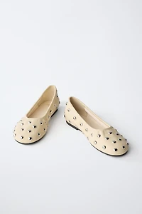STUDDED BALLET FLATS