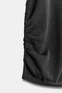 DRAPED KNIT TOP