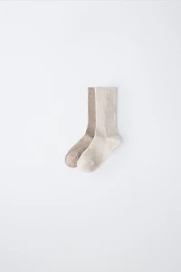 TWO-PACK OF MID-CALF SOCKS