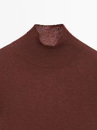 100% wool knit mock turtleneck sweater - STUDIO