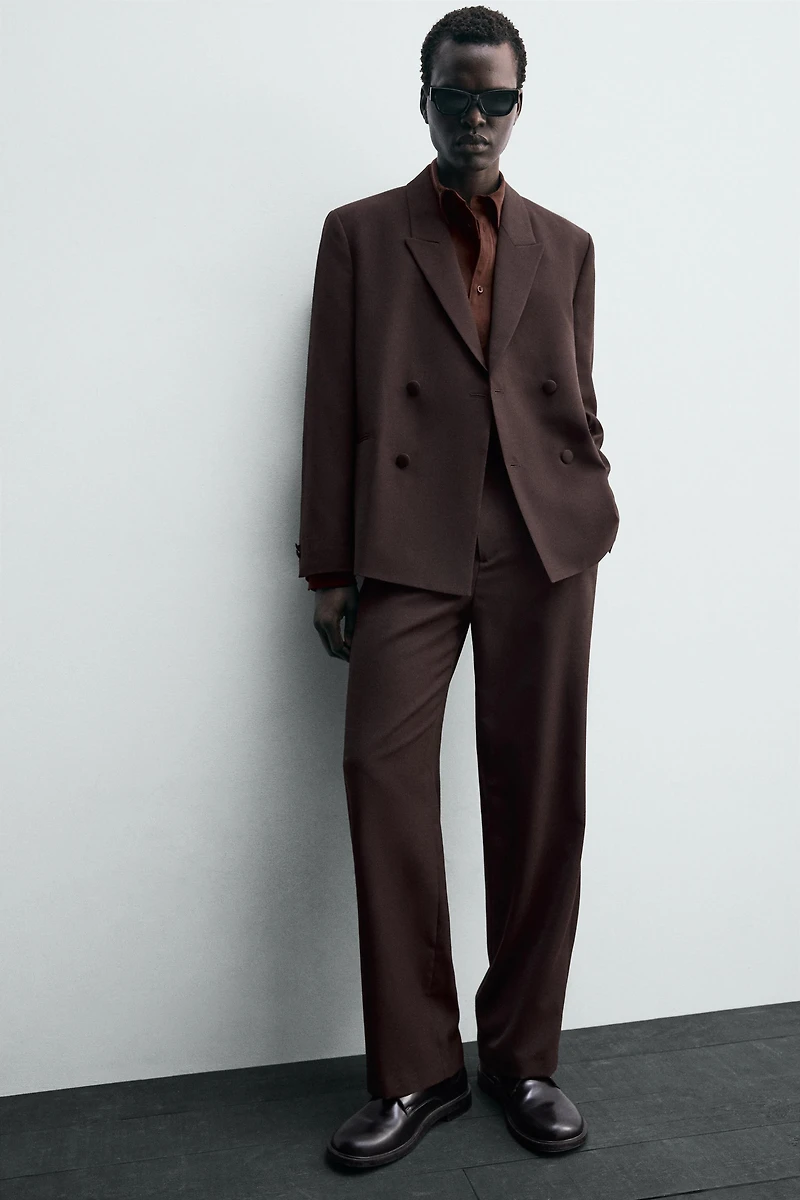 WOOL BLEND SUIT PANTS