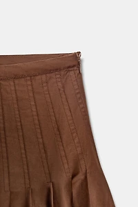 PLEATED MIDI SKIRT