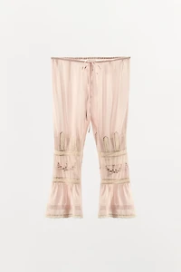 TIED LACE PANTS