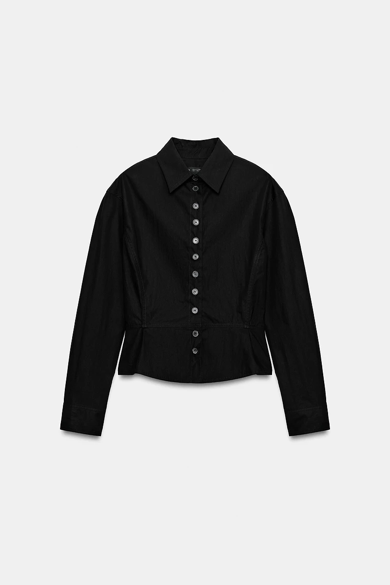 CHEMISE PÉPLUM BOUTONS ZW COLLECTION