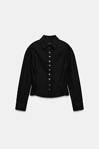 CHEMISE PÉPLUM BOUTONS ZW COLLECTION