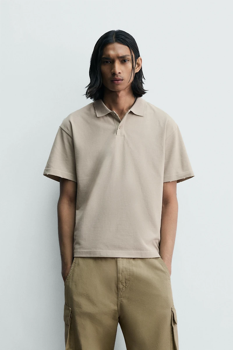 WASHED RELAXED FIT POLO