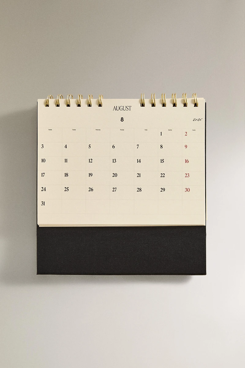 CALENDRIER DE BUREAU PAPETERIE A5