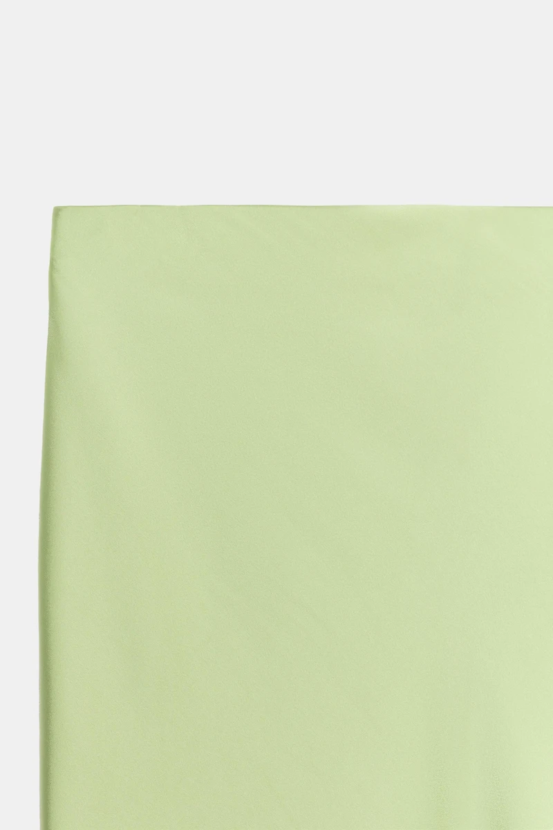 POLKA DOT SATIN EFFECT MIDI SKIRT