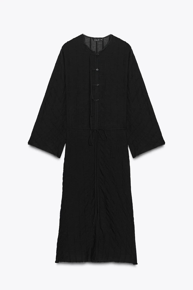 ZW COLLECTION MIDI FROG FASTENER DRESS