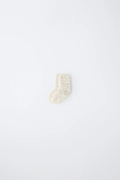 COTTON SILK TEXTURED SOCKS
