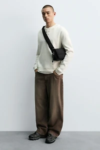 QUILTED NYLON CROSSBODY BAG